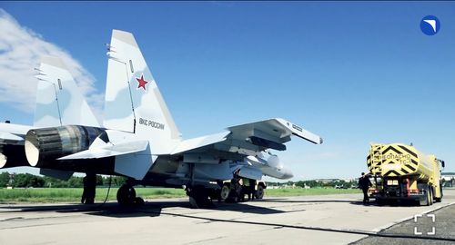 Су-35. Скриншот видео "Ростеха"